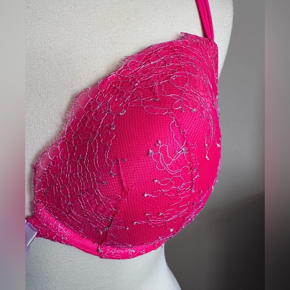 Victoria's Secret Very Sexy Push Up Lined Bra with Lace 34DDD - Picture 2 of 10